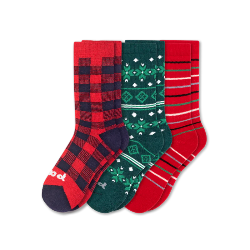 3 Pack - Women's Crew Pacas Socks