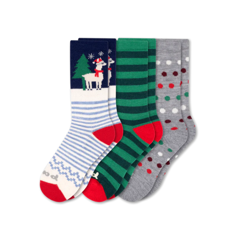 3 Pack - Women's Crew Pacas Socks