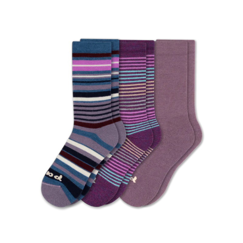 3 Pack - Women's Crew Pacas Socks