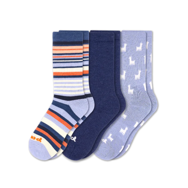 3 Pack - Women's Crew Pacas Socks