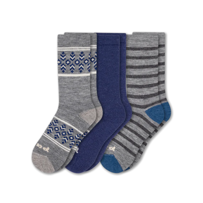 3 Pack - Women's Crew Pacas Socks