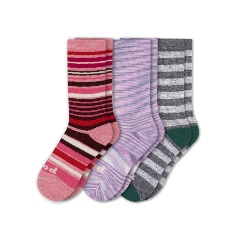 3 Pack - Women's Crew Pacas Socks