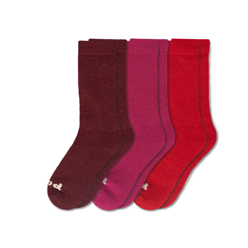 3 Pack - Women's Crew Pacas Socks