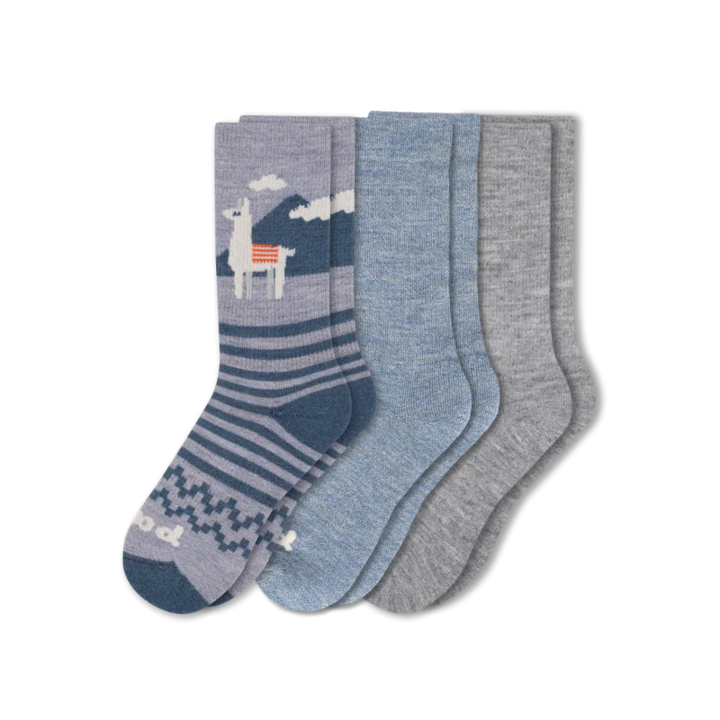 3 Pack - Women's Crew Pacas Socks