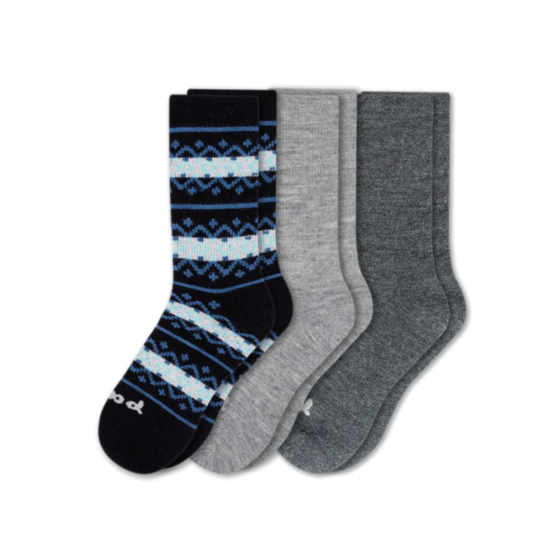3 Pack - Women's Crew Pacas Socks