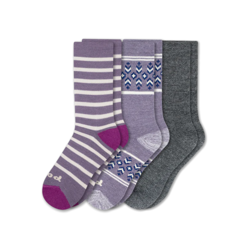 3 Pack - Women's Crew Pacas Socks