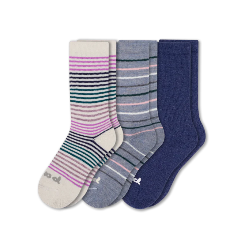 3 Pack - Women's Crew Pacas Socks