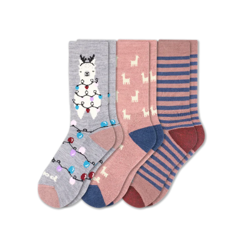 3 Pack - Women's Crew Pacas Socks