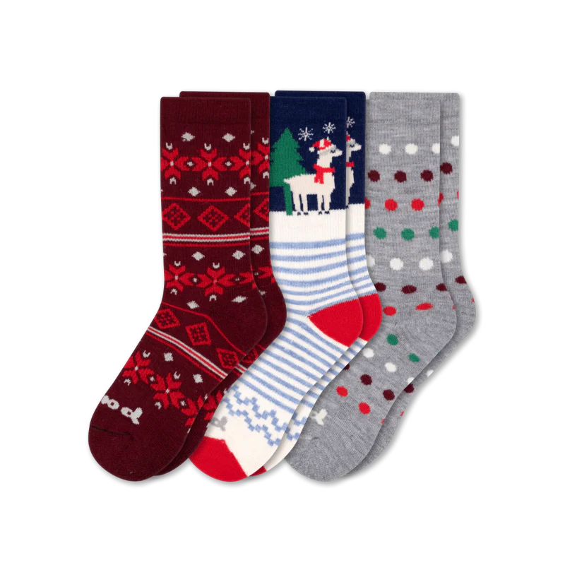 3 Pack - Women's Crew Pacas Socks