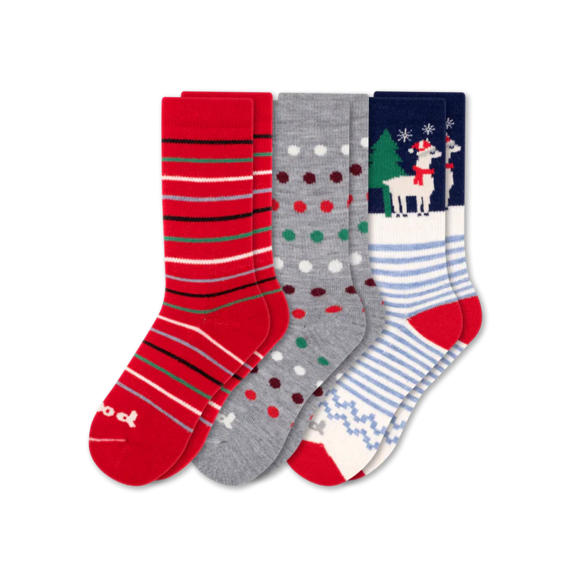 3 Pack - Women's Crew Pacas Socks