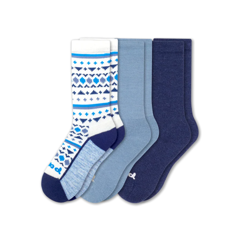 3 Pack - Women's Crew Pacas Socks