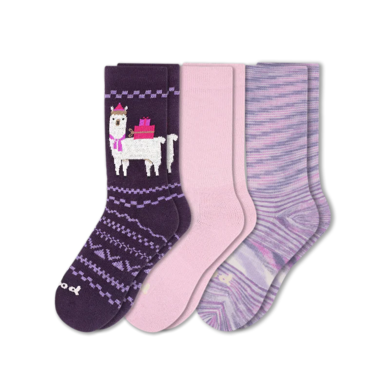3 Pack - Women's Crew Pacas Socks
