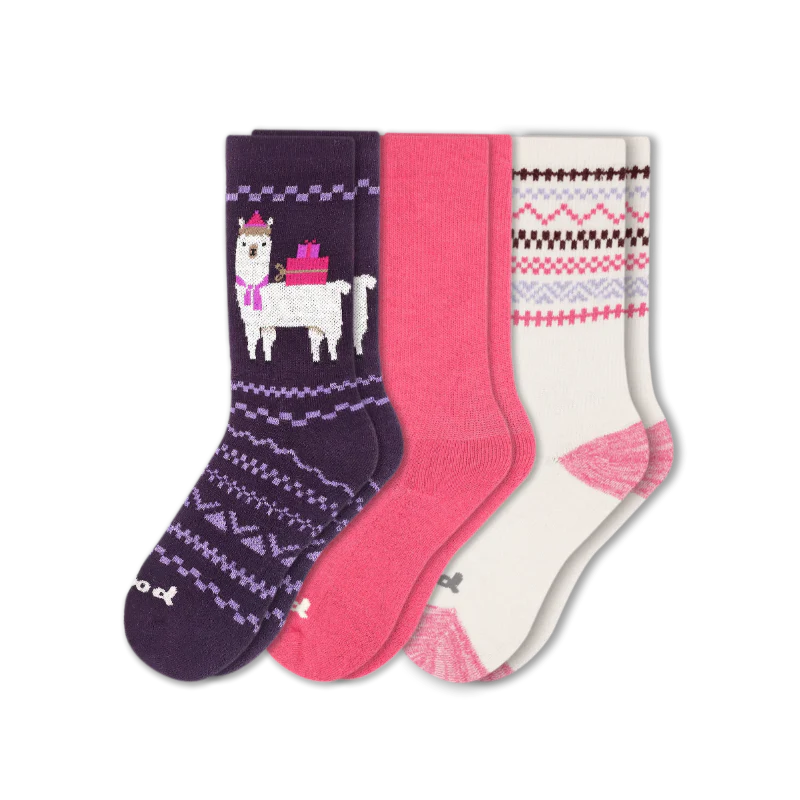 3 Pack - Women's Crew Pacas Socks