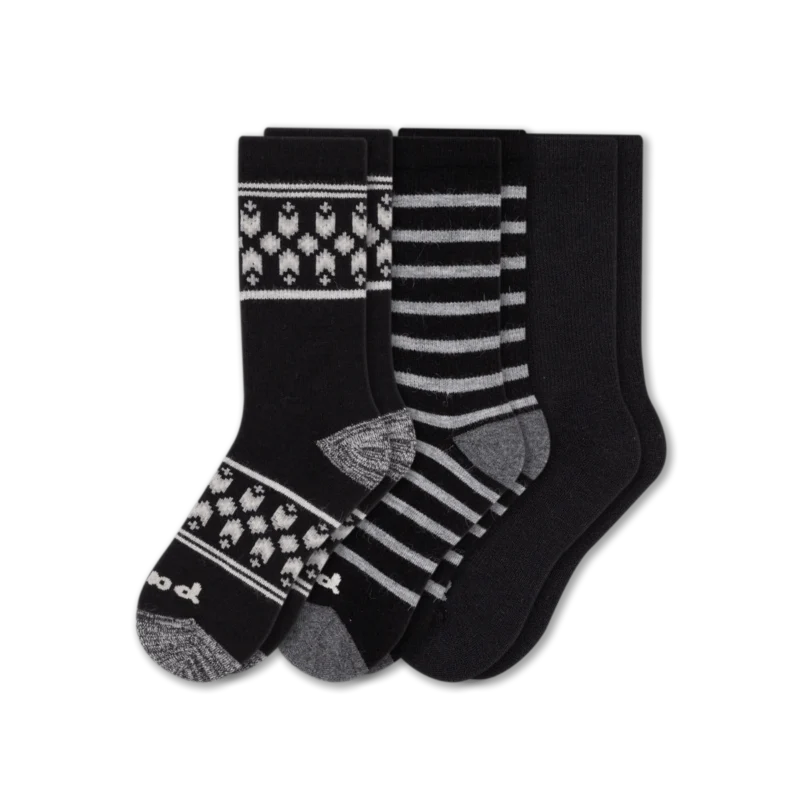 3 Pack - Women's Crew Pacas Socks