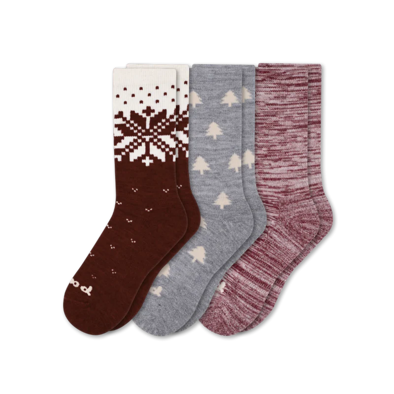 3 Pack - Women's Crew Pacas Socks