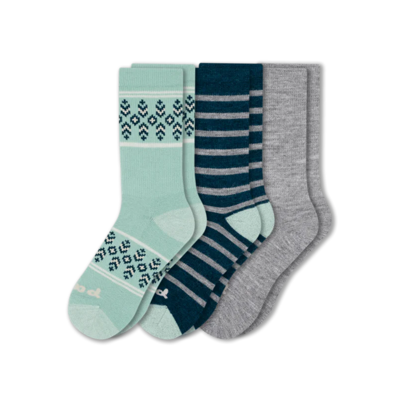 3 Pack - Women's Crew Pacas Socks