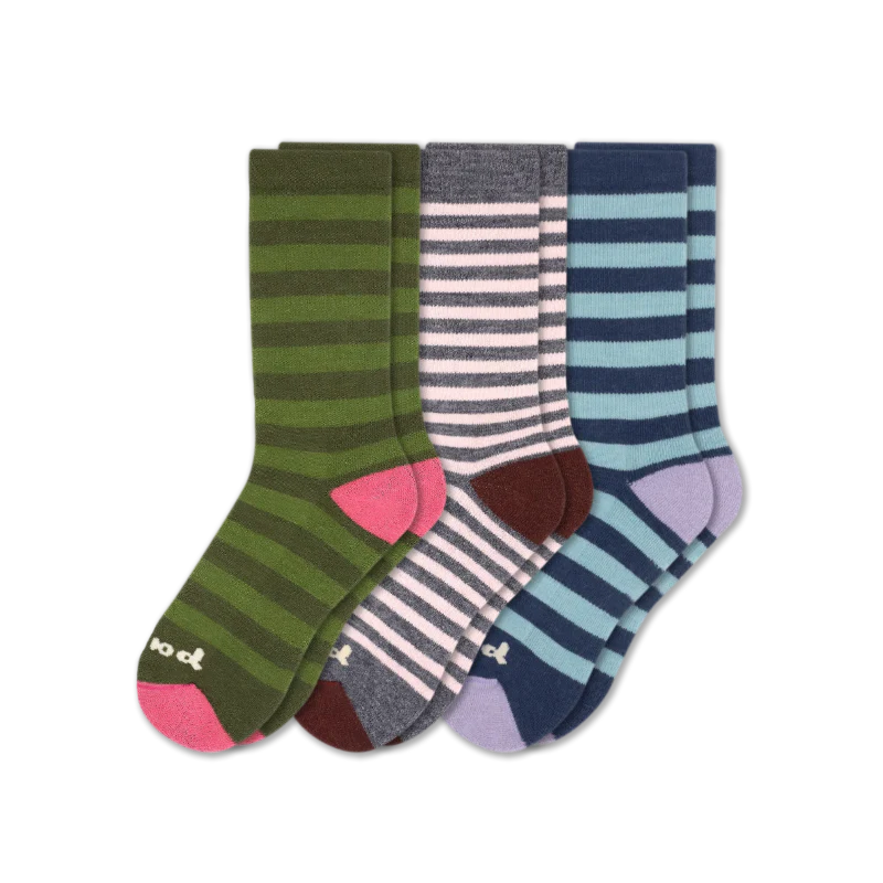 3 Pack - Women's Crew Pacas Socks