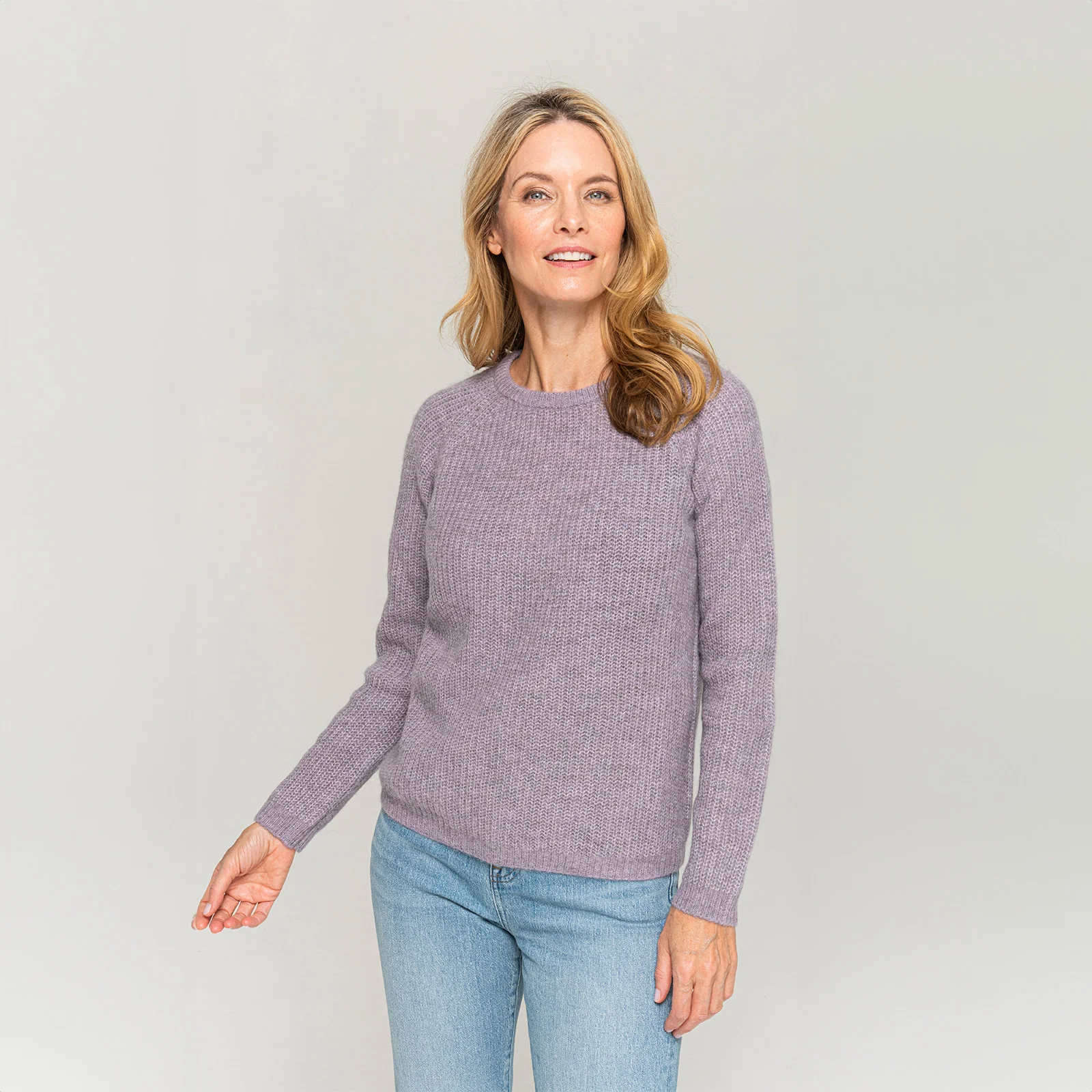 Women's Ribbed Crewneck Sweater 3 Women's Ribbed Crewneck Sweater