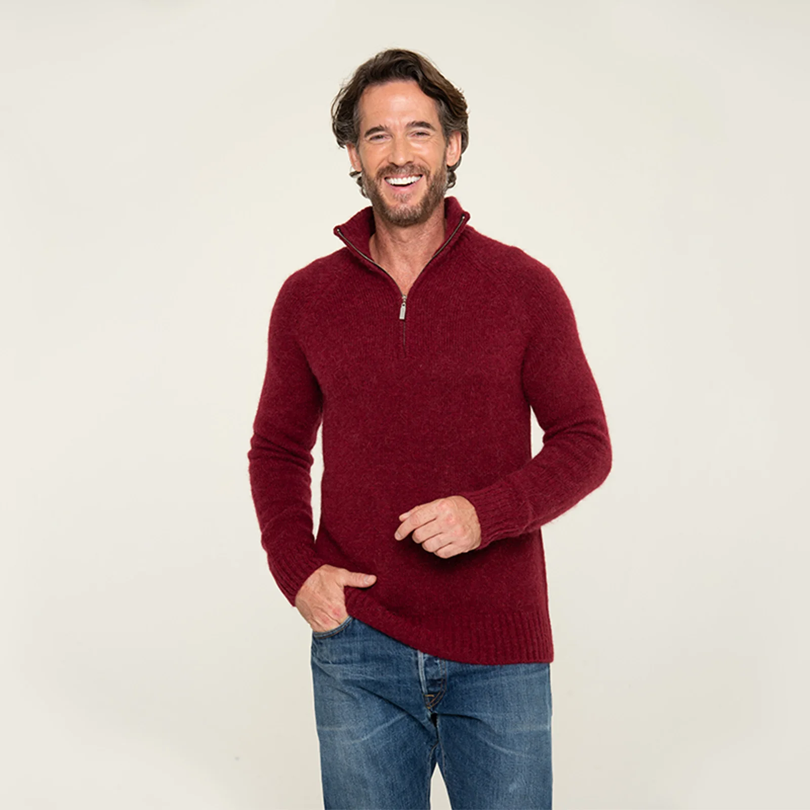 Men's Quarter Zip Sweater 4 Men's Quarter Zip Sweater