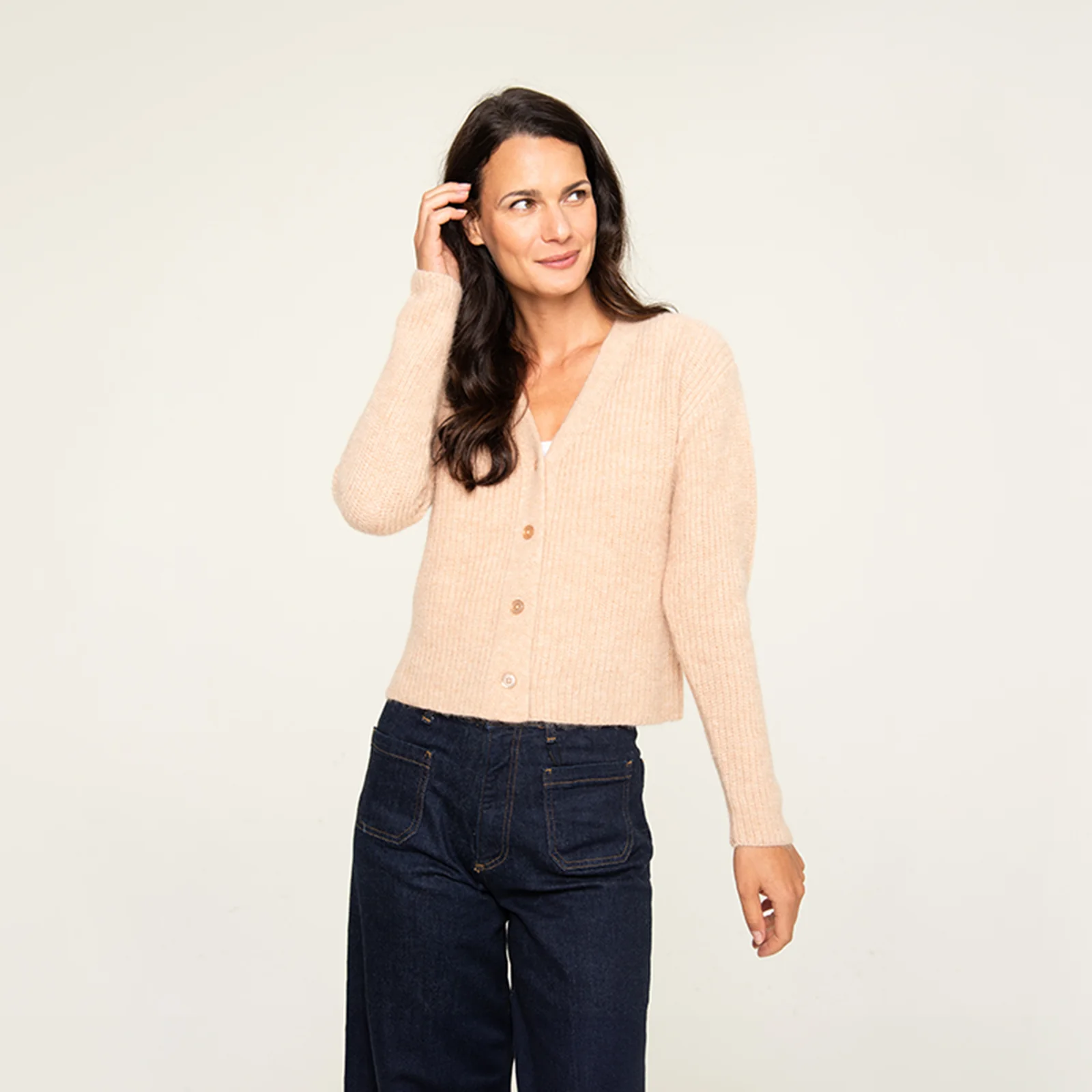 Women's Ribbed Cardigan Sweater