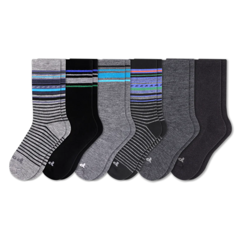 6 Pack - Men's Crew Pacas Socks