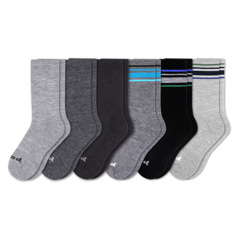 6 Pack - Men's Crew Pacas Socks
