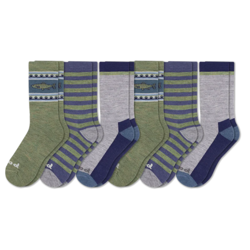 6 Pack - Men's Crew Pacas Socks