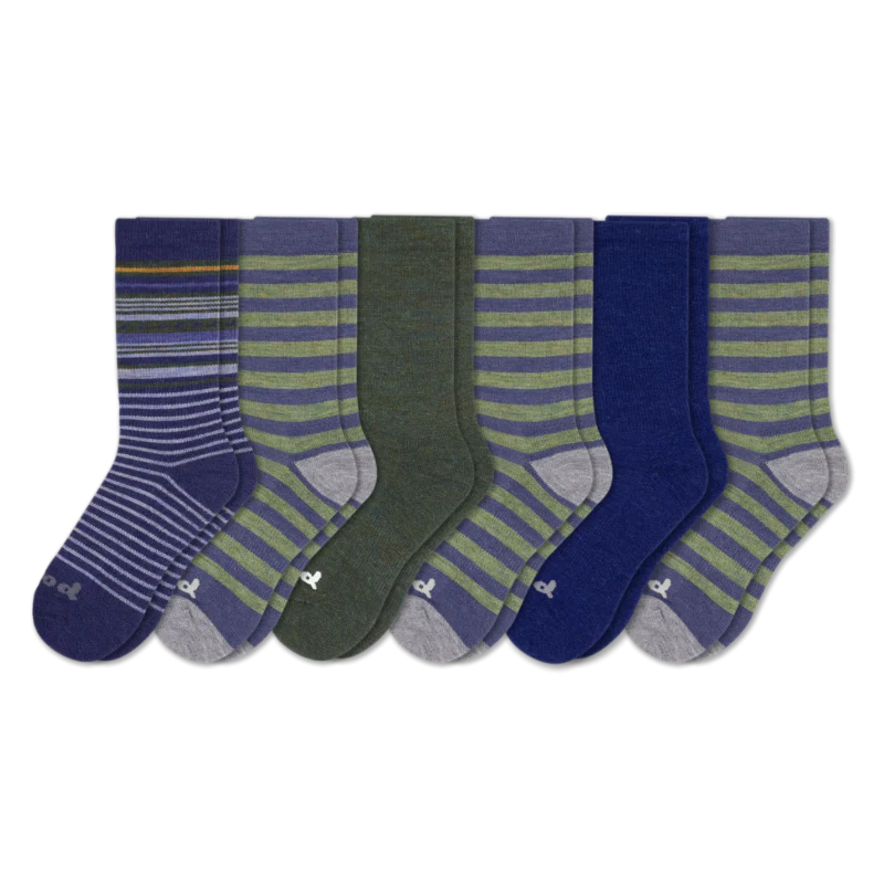 6 Pack - Men's Crew Pacas Socks
