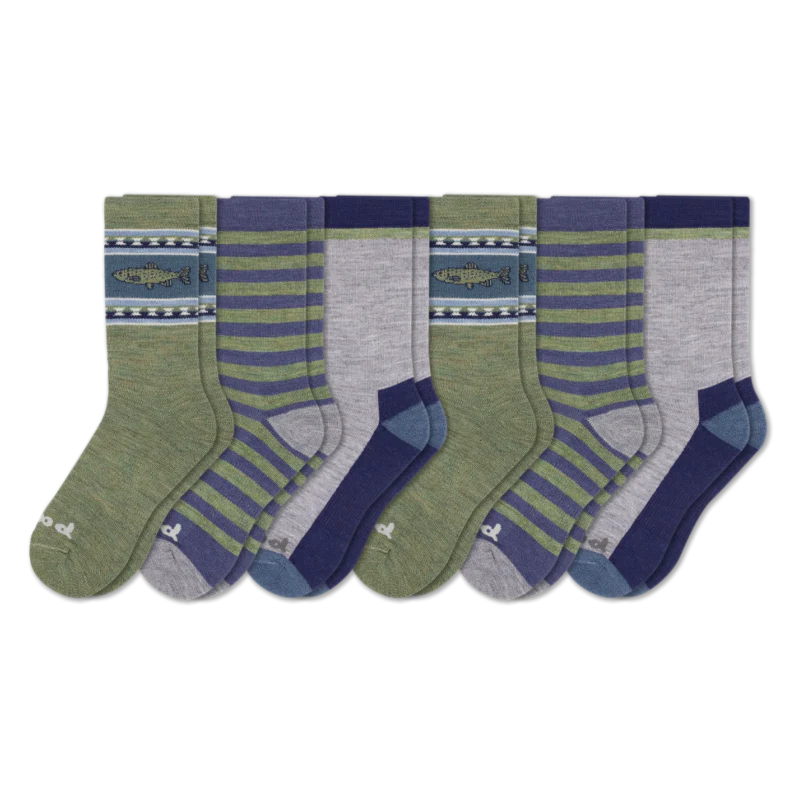 6 Pack - Men's Crew Pacas Socks