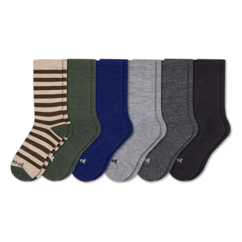 6 Pack - Men's Crew Pacas Socks