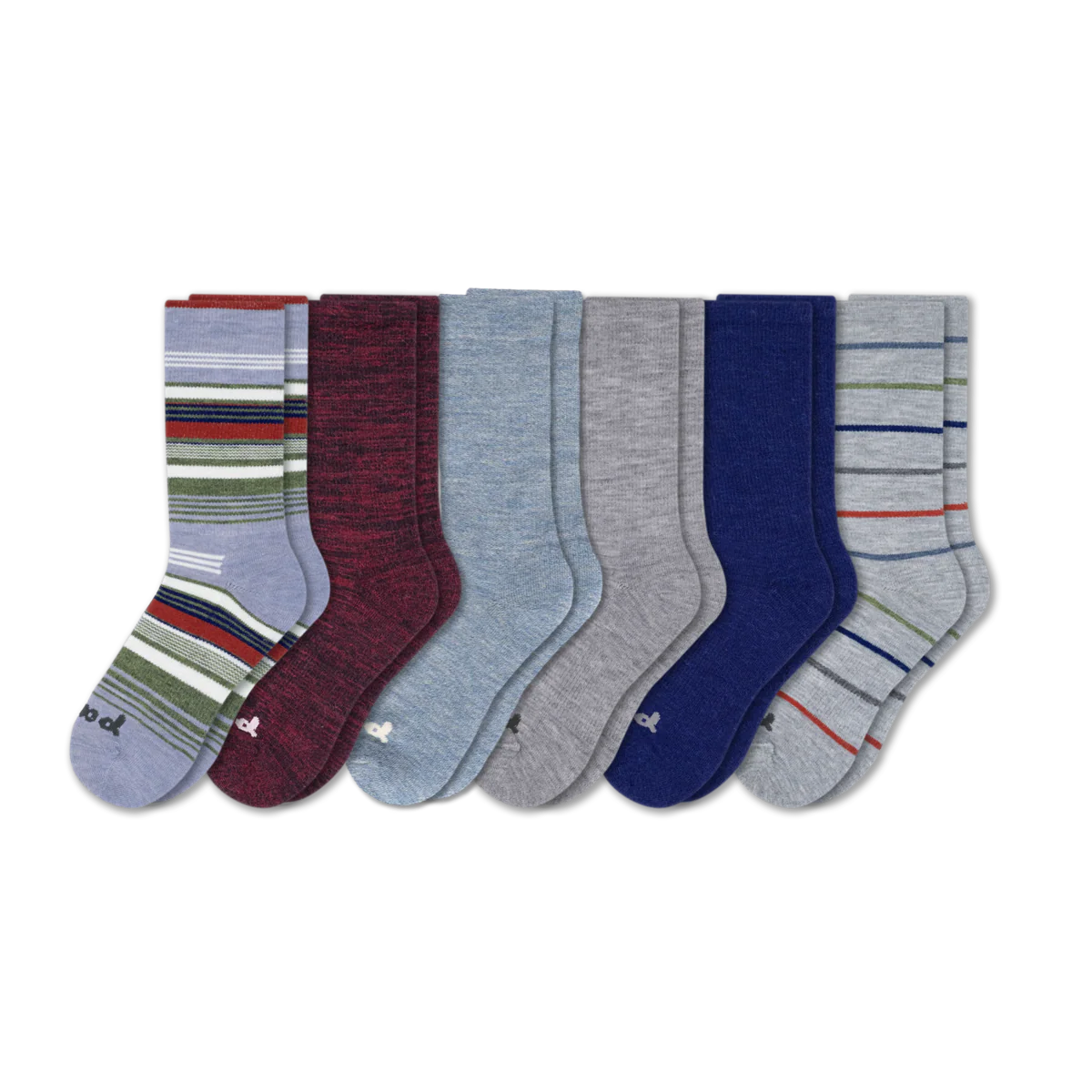 6 Pack - Men's Crew Pacas Socks
