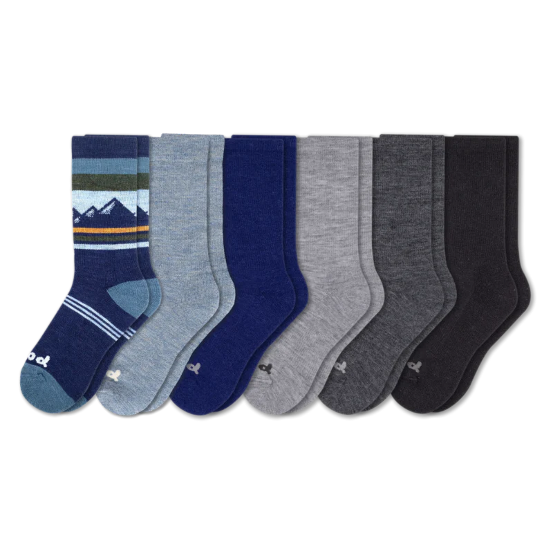 6 Pack - Men's Crew Pacas Socks