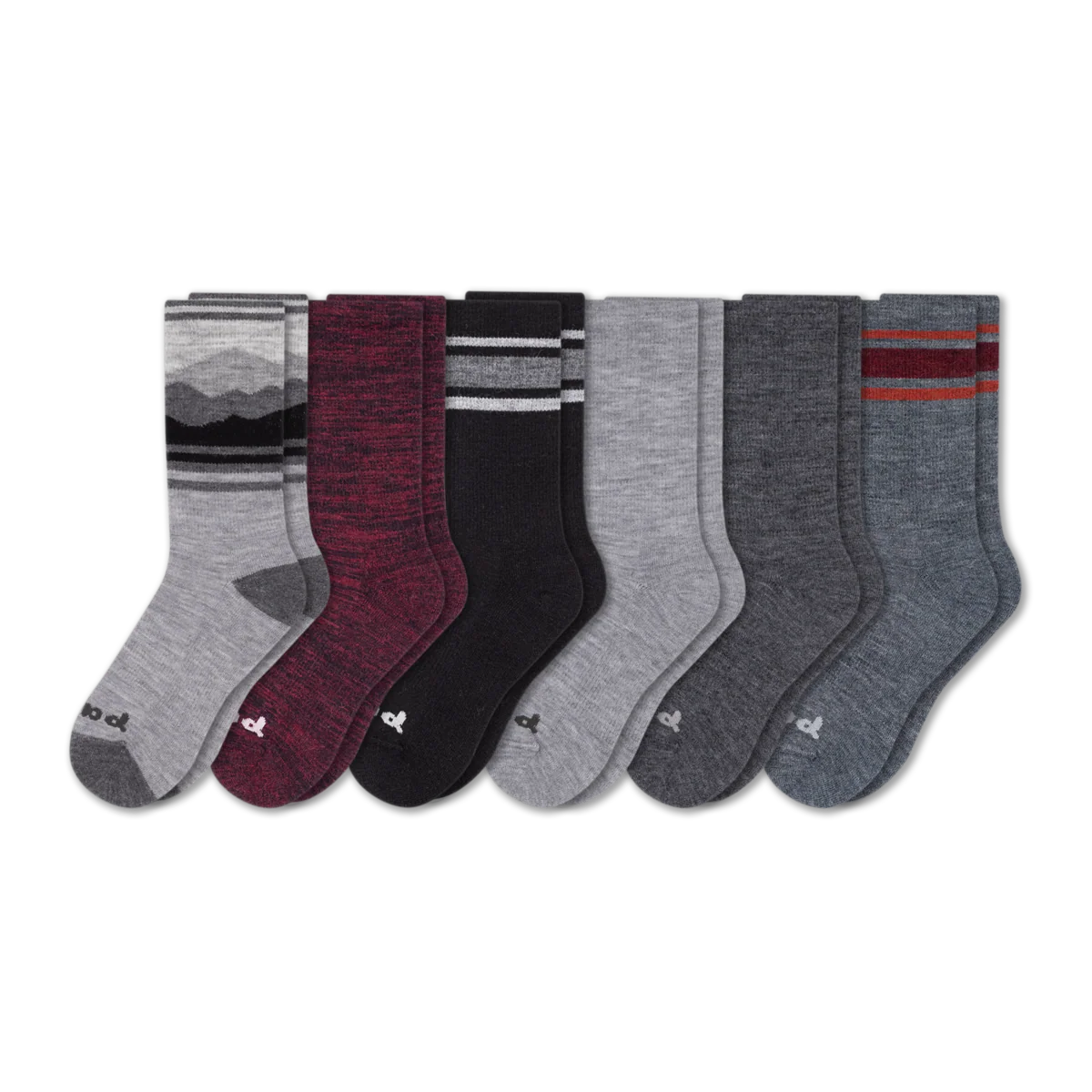 6 Pack - Men's Crew Pacas Socks