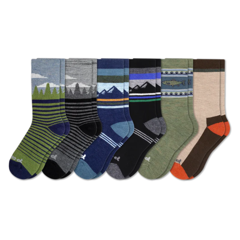 6 Pack - Men's Crew Pacas Socks