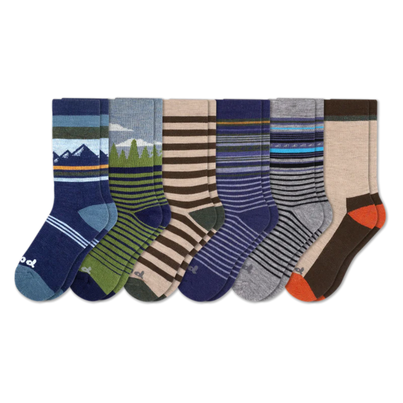 6 Pack - Men's Crew Pacas Socks
