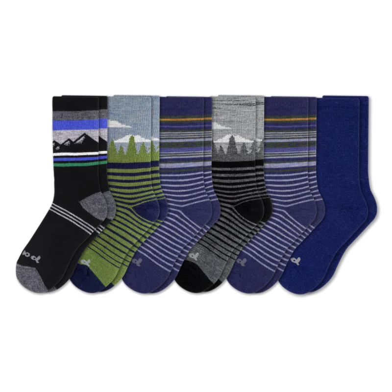 6 Pack - Men's Crew Pacas Socks