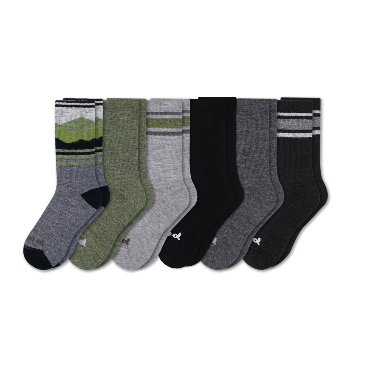 6 Pack - Men's Crew Pacas Socks