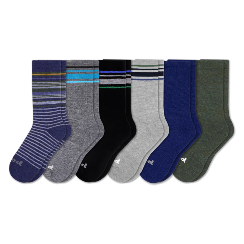 6 Pack - Men's Crew Pacas Socks