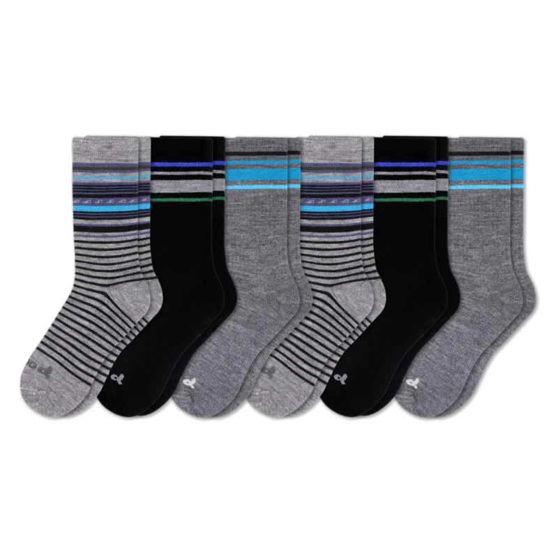 6 Pack - Men's Crew Pacas Socks