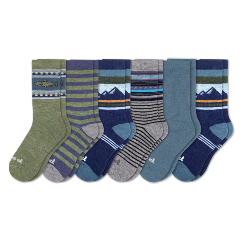 6 Pack - Men's Crew Pacas Socks