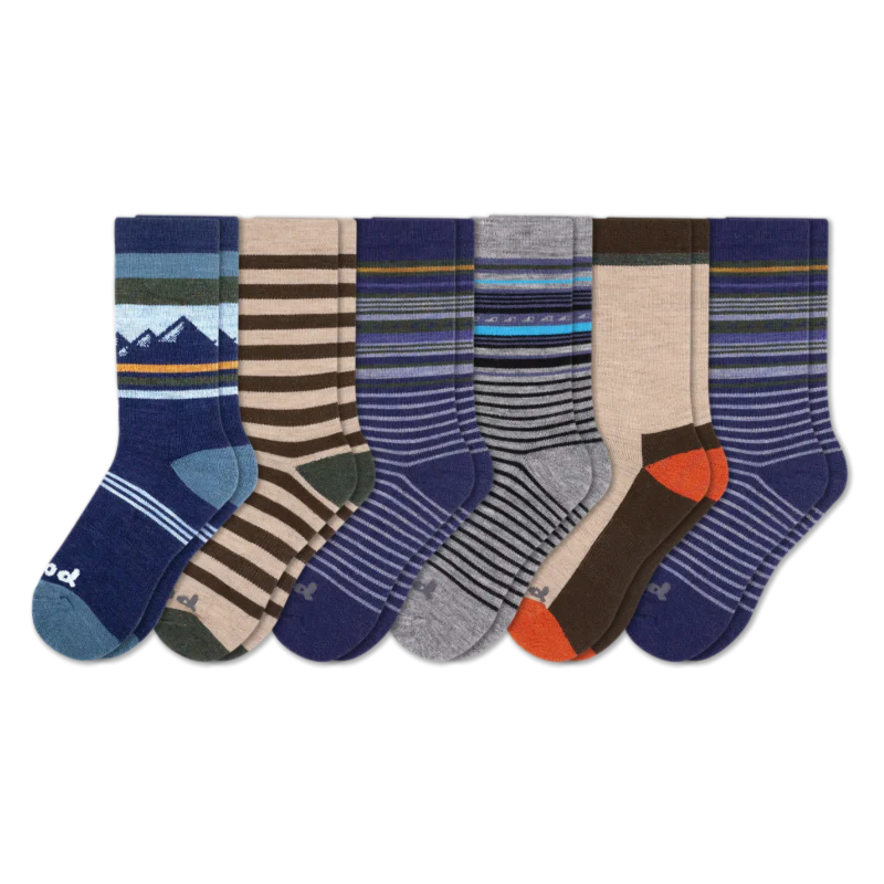6 Pack - Men's Crew Pacas Socks