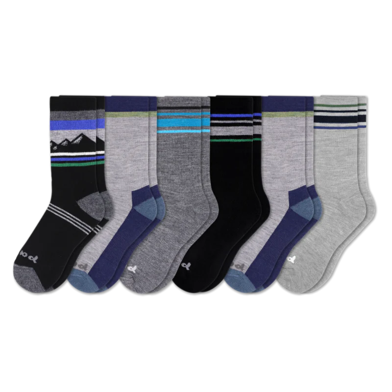 6 Pack - Men's Crew Pacas Socks