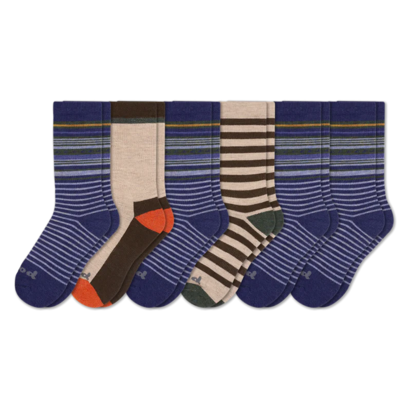 6 Pack - Men's Crew Pacas Socks