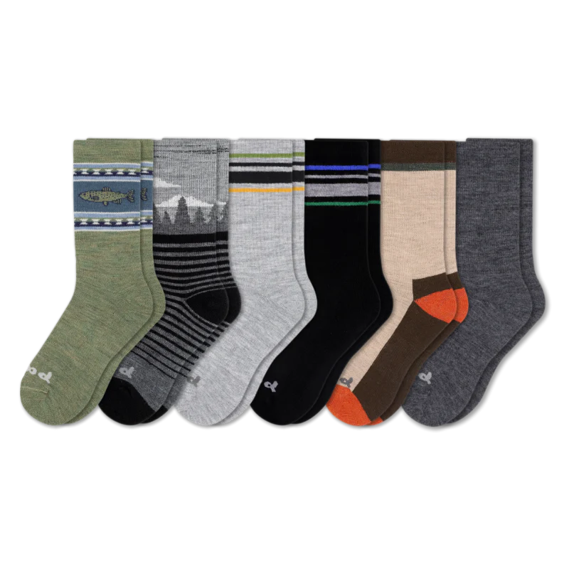 6 Pack - Men's Crew Pacas Socks