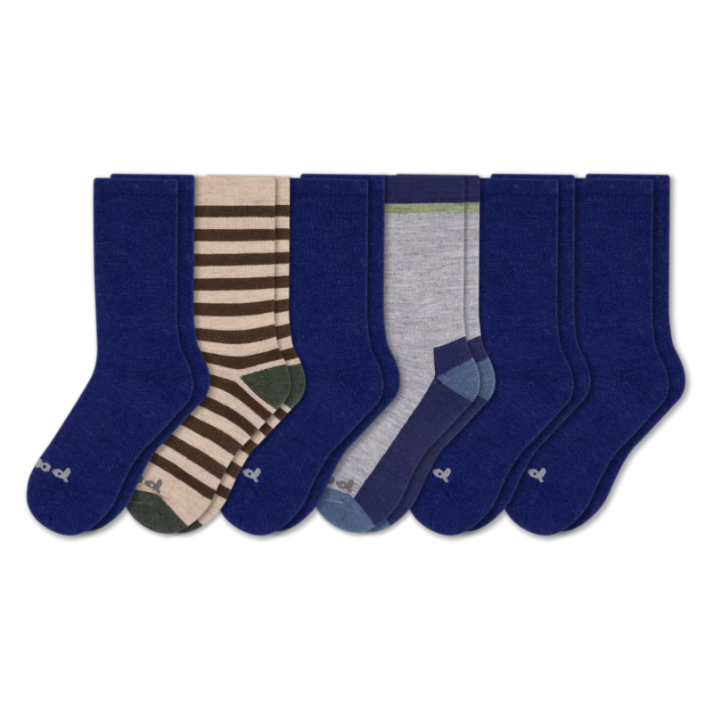 6 Pack - Men's Crew Pacas Socks