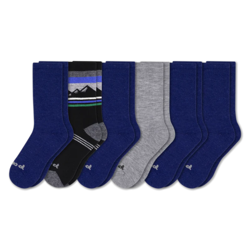 6 Pack - Men's Crew Pacas Socks