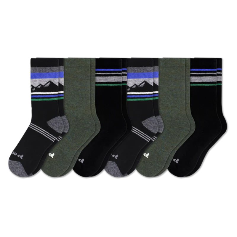 6 Pack - Men's Crew Pacas Socks