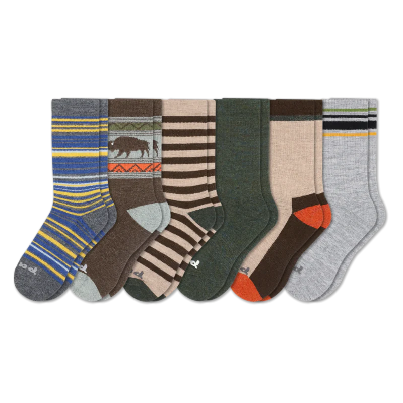 6 Pack - Men's Crew Pacas Socks
