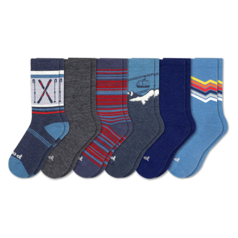 6 Pack - Men's Crew Pacas Socks
