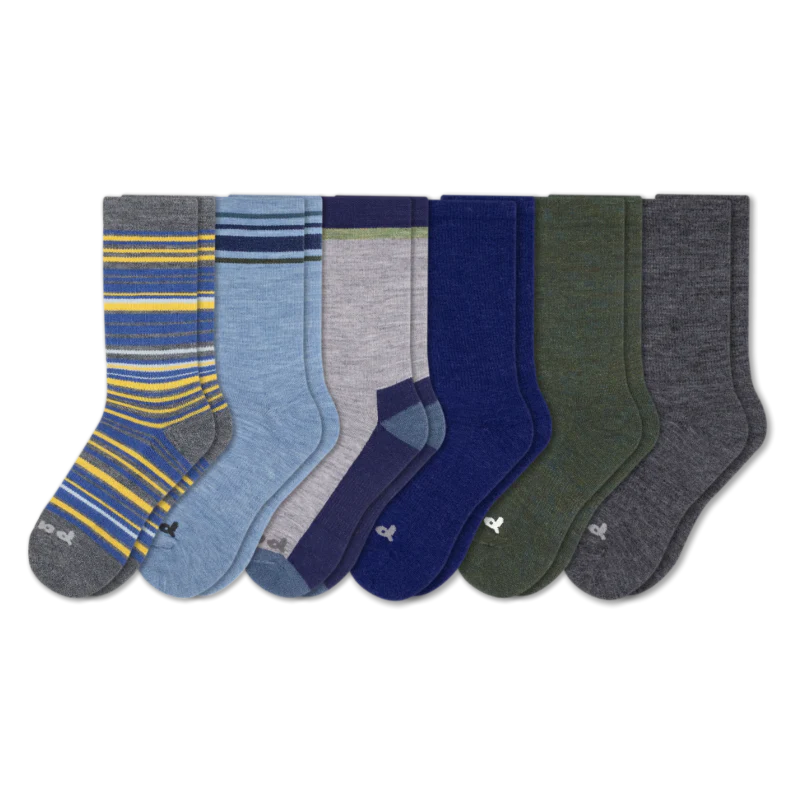 6 Pack - Men's Crew Pacas Socks